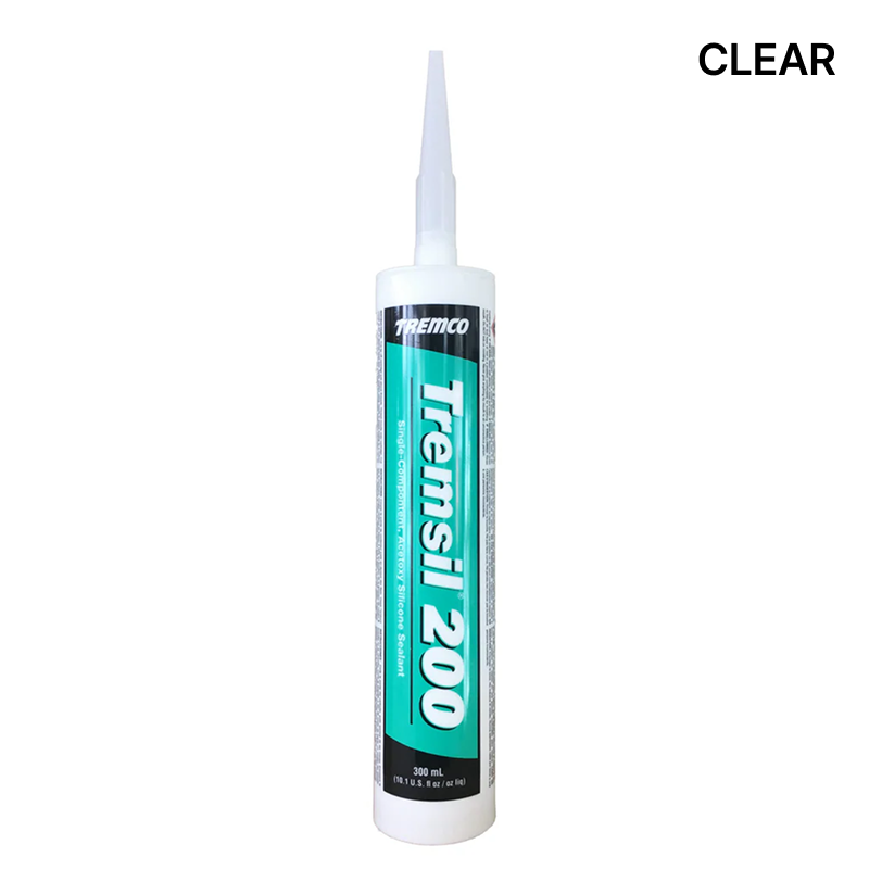 Tremco Tremsil 200 silicone sealant, clear, 300 mL cartridge