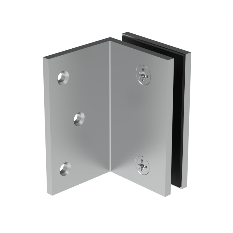 Square wall mount bracket WMB90CH - Chrome