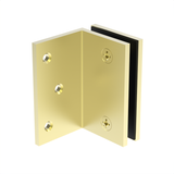 Square wall mount bracket WMB90PB - Polished Brass