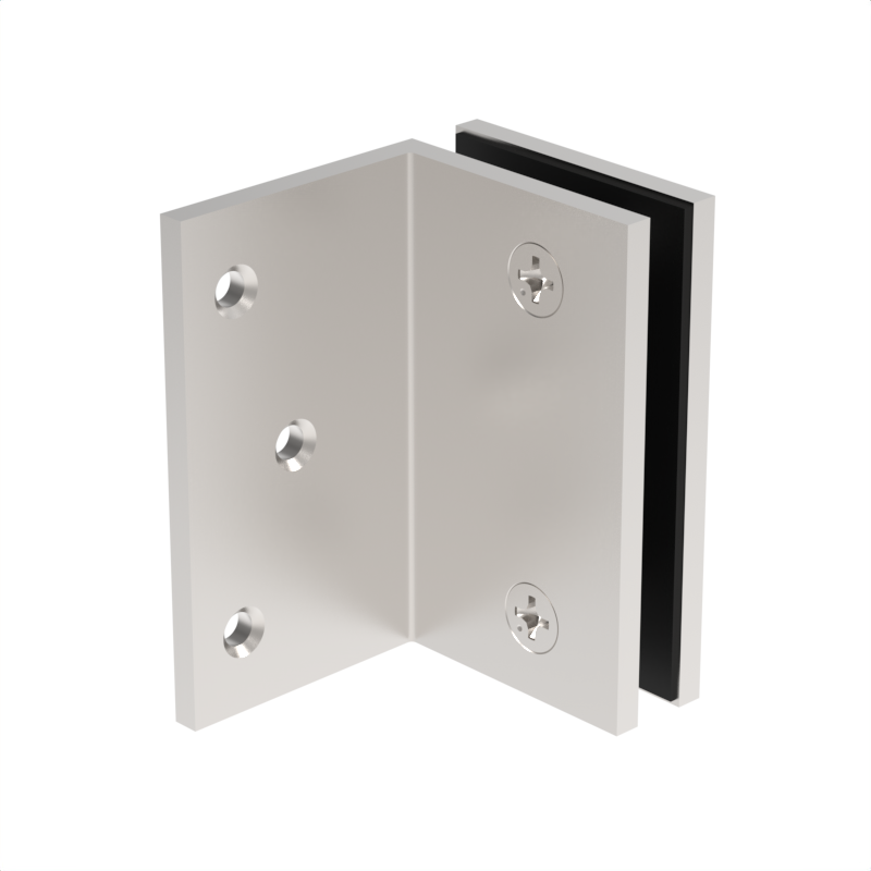 Square wall mount bracket WMB90PN - Polished Nickel