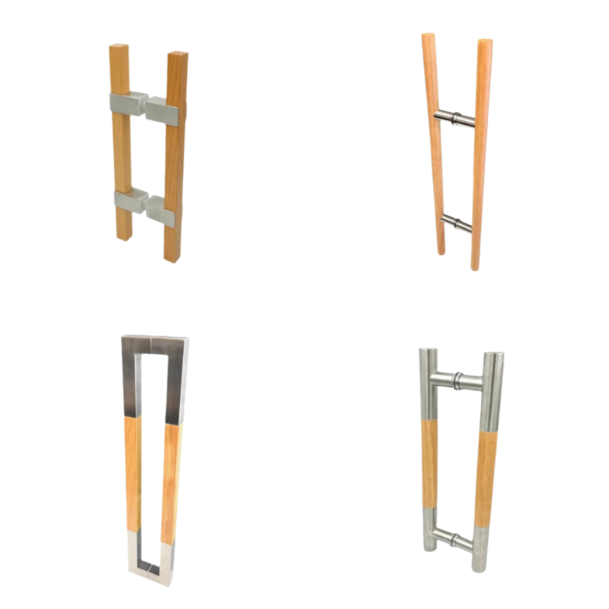 Sauna Handle - Satin & Wood
